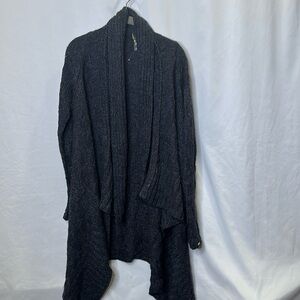 Dex navy blue oversized open front cardigan.  Size L. VGUC